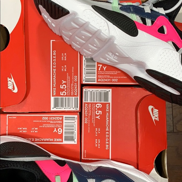 NIKE HUARACHE E.G.E.BG pure platinum/white-black - Picture 16 of 16